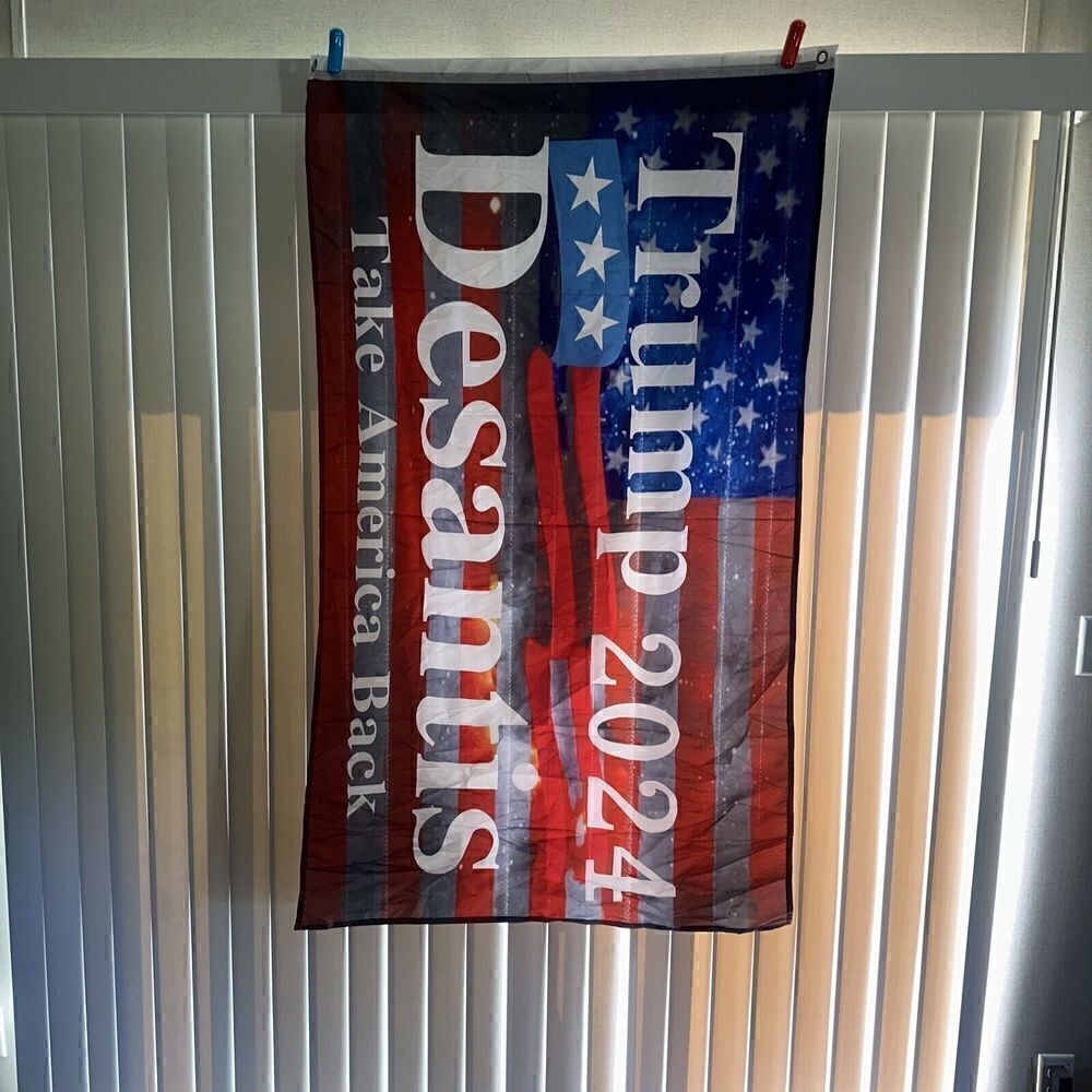 Donald Trump Ron Desantis Take America Back 2024. 5’x3’ New.